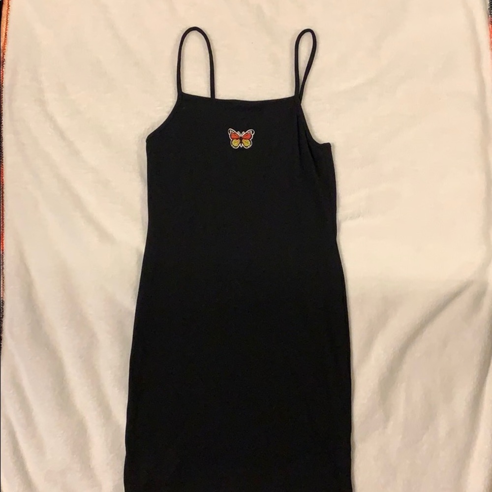 Butterfly graphic bodycon mini dress